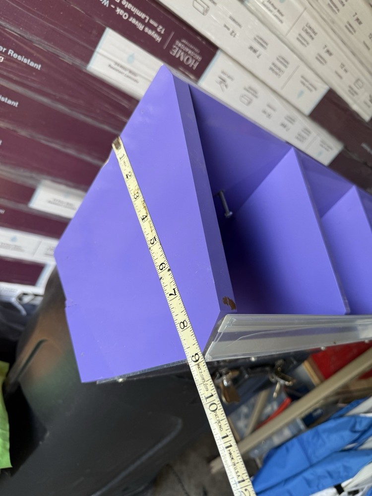 store display shelf container wall mounting clear front open Hanging Container