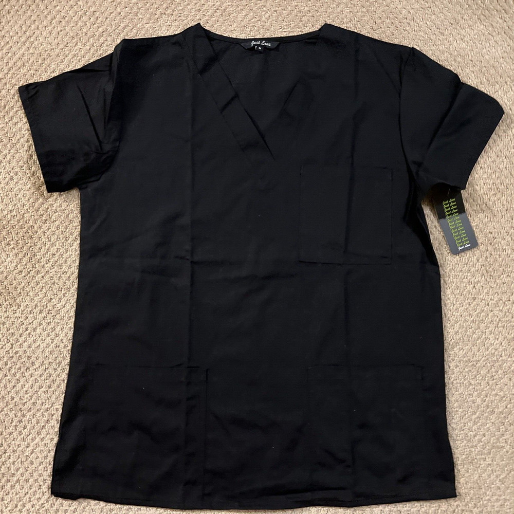 Just Love Black Scrub - Top Only Medium