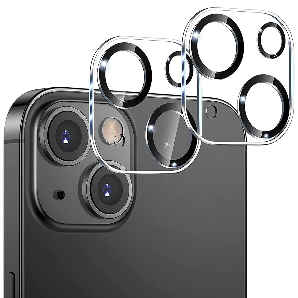 2PCS For iPhone 14/Plus/Pro/Pro Max Camera Lens Tempered Glass Screen Protector