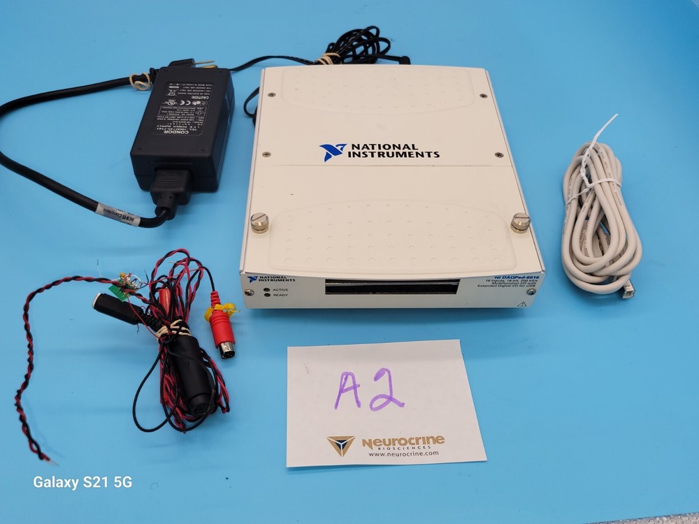 National Instruments NI DAQPad-6016+ ADAPTER-USB CABLE +   RED/ BLACK CABLES