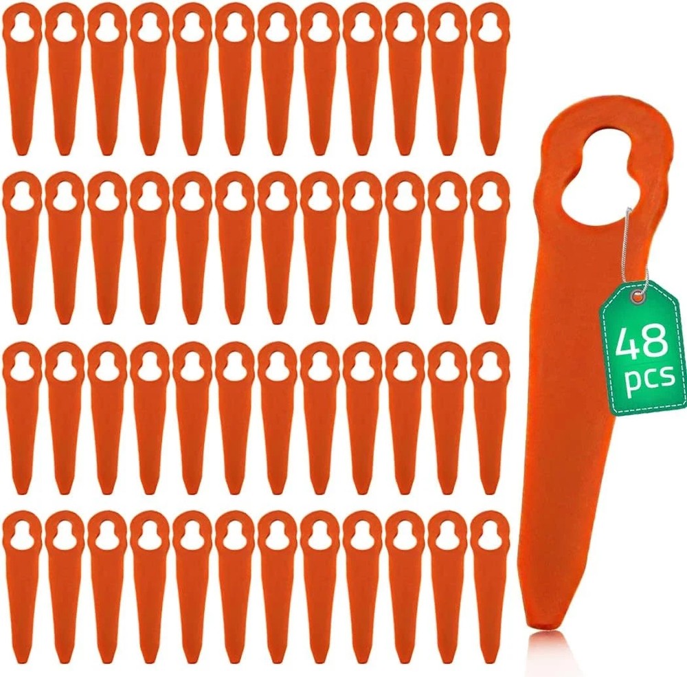48Pcs Plastic String Trimmer Head Blades Replacement for Stihl Polycut 2-2 4008