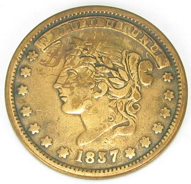 Hard Times Token Not One Cent, HT 46R, Fine, #324