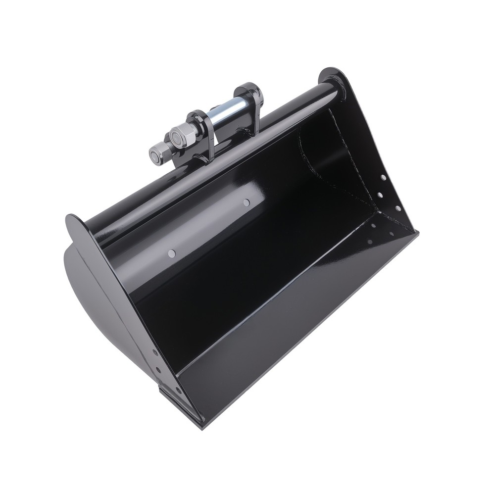Flat Plain Bucket 600mm Width Construction Bucket 25mm Pin For Mini Excavator