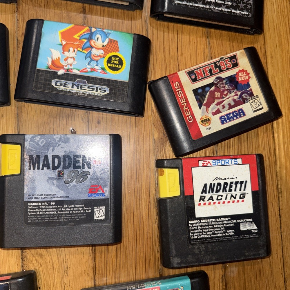 Sega Genesis 2 Black Game Console System Bundle with 2 Controllers and Cables