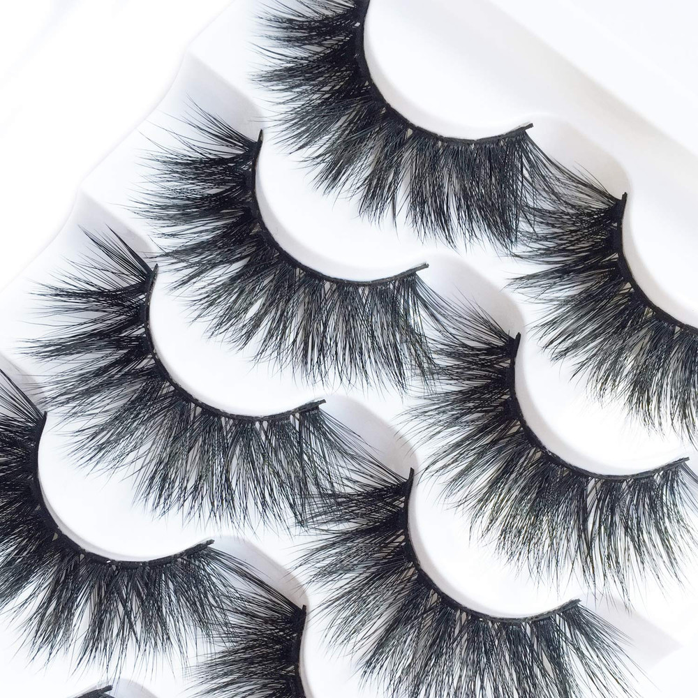 High Volume False Eyelashes Fluffy 3D Lashes Pack 5 Pairs