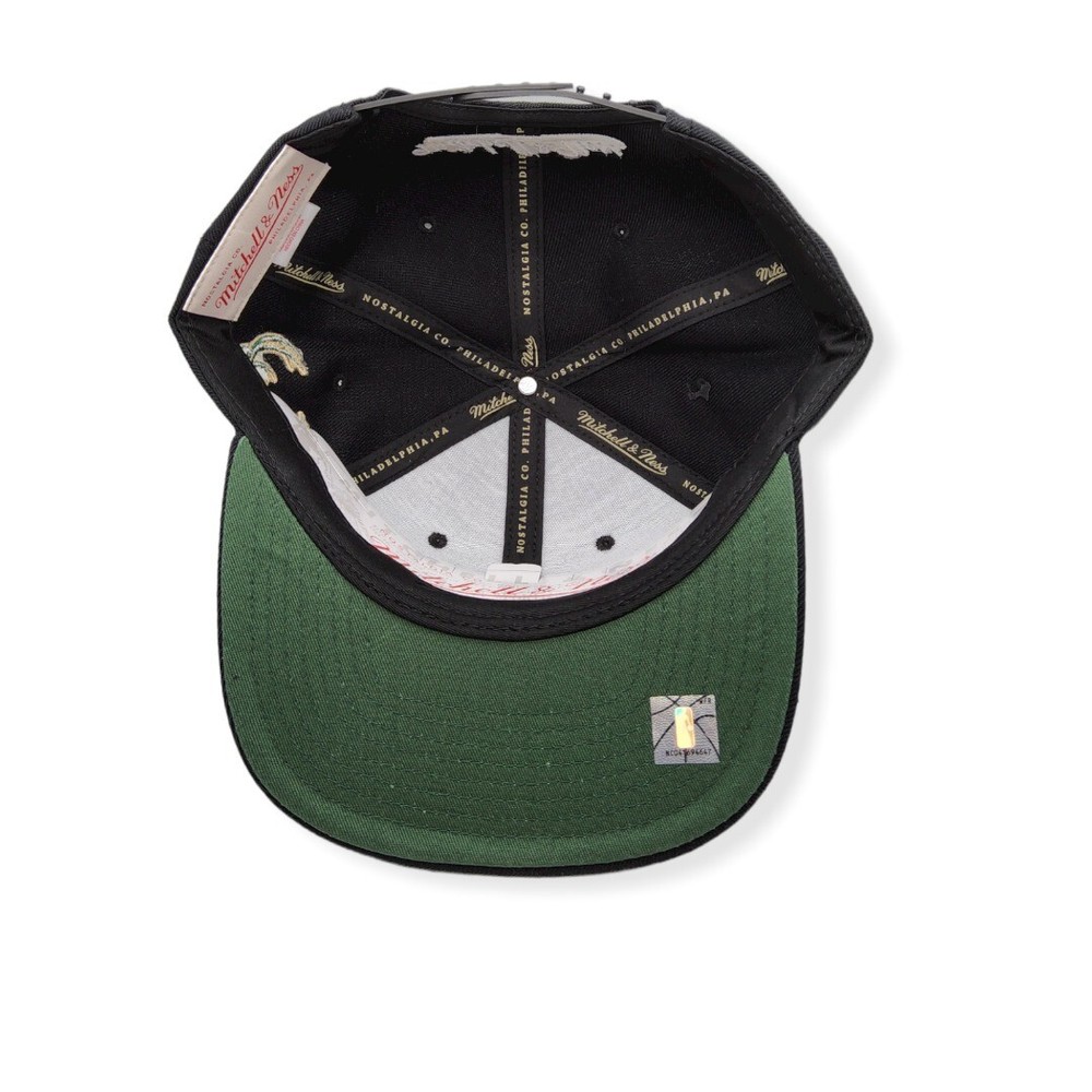 Mitchell & Ness Milwaukee Bucks Team Script 2.0 Adjustable Snapback Hat Cap