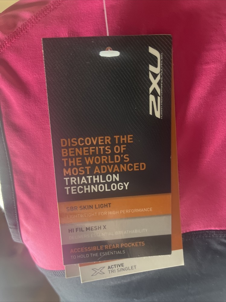 2XU Active Tri Singlet WT4866a Womens(M)