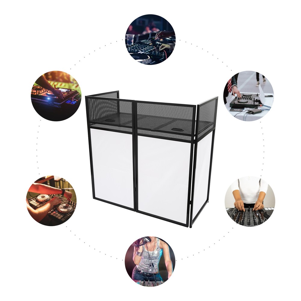Portable DJ Facade Booth Table DJ Control DJ Display Stand DJ Event Booth Facade
