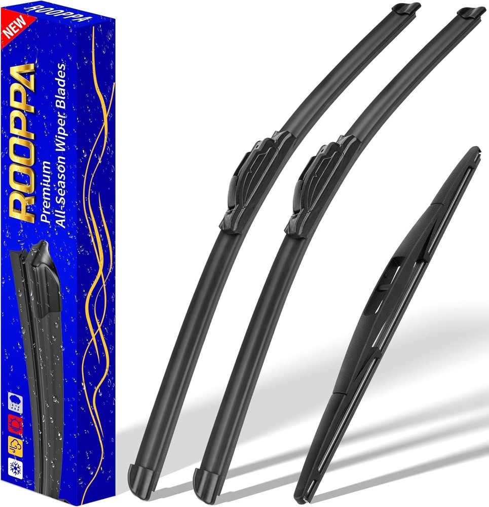 3 wipers Replacement for 2009-2020 Honda Fit, Windshield Wiper Blades Original E