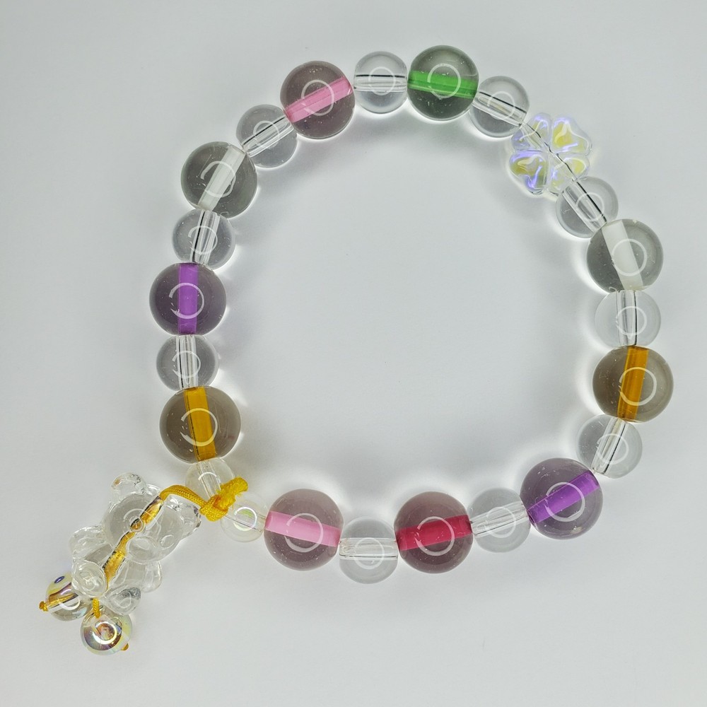 Hand crafted artisan unique gemstone bracelet