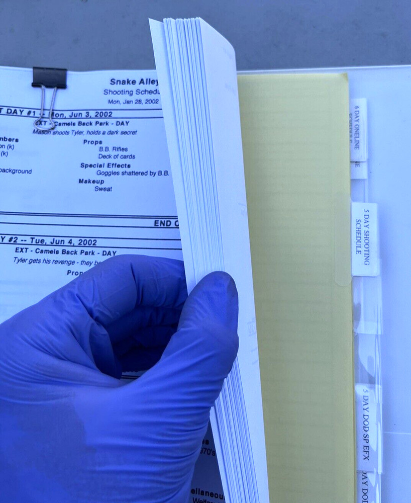 Snake Alley Walter Bithell Movie Script Screenplay & Filming Shooting Schedule