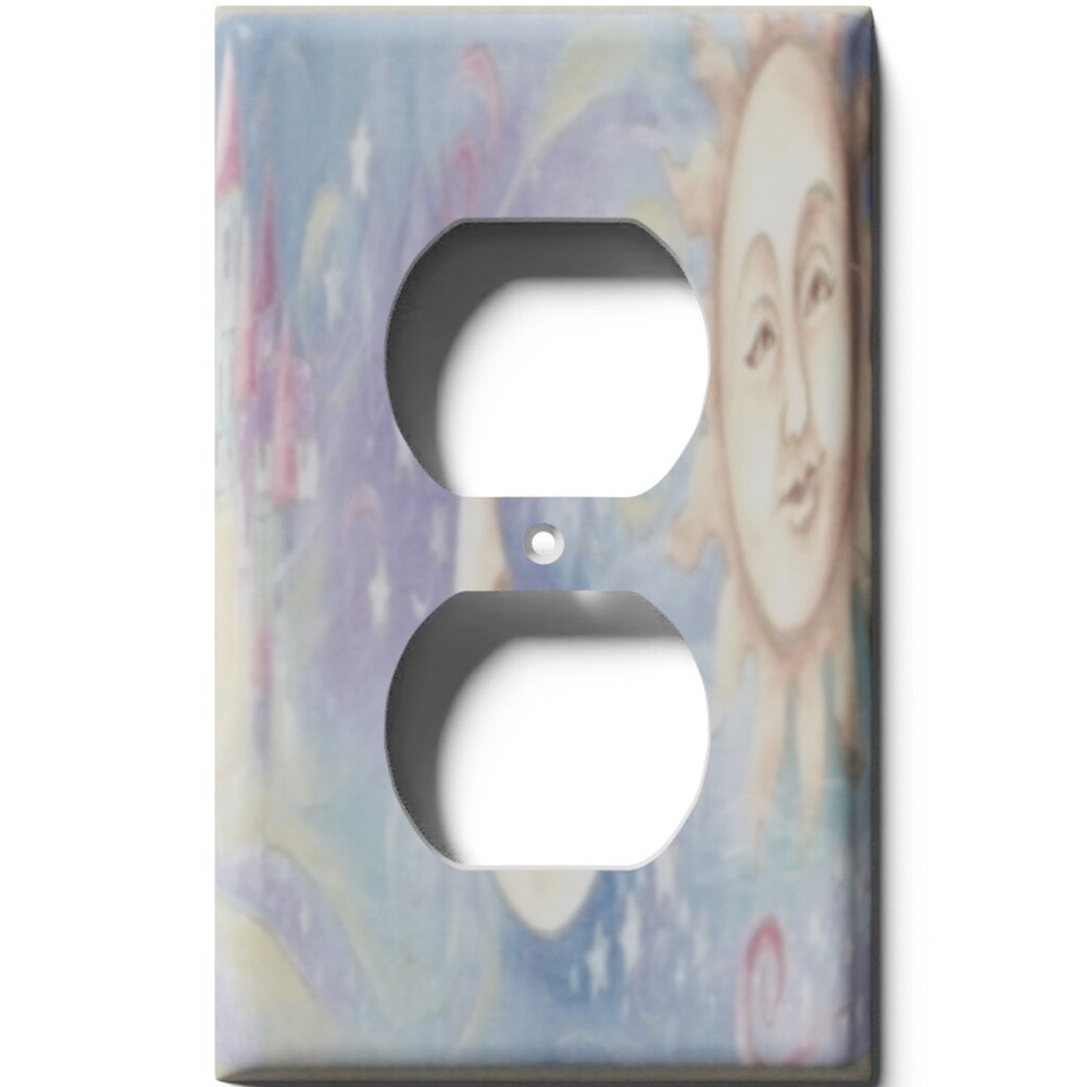 SnazzySwitch Sun And Moon Decorative Light Switch Plate Cover