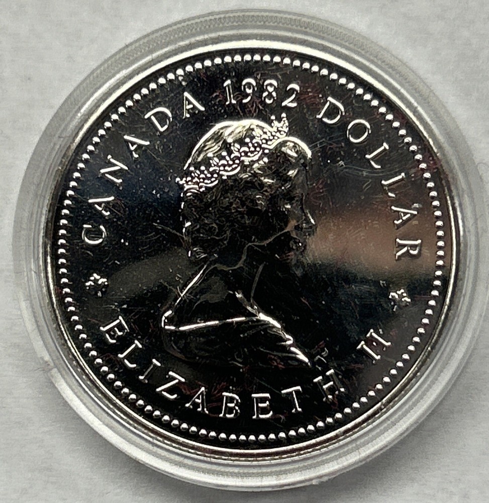 1982 Canada One Dollar 1867 Confederation Constitution 1982 with Velvet Box