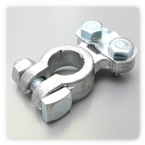 (2 PCS) UNIVERSAL TOP MOUNT BATTERY TERMINAL SOLID LEAD OEM