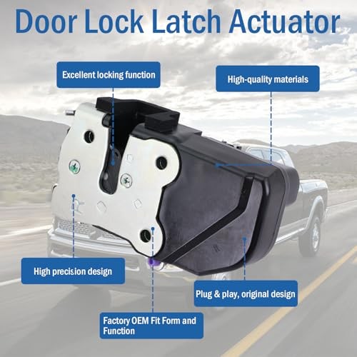 Door Lock Latch Actuator Fit for 2003-2010 Dodge Front Right Passenger Side