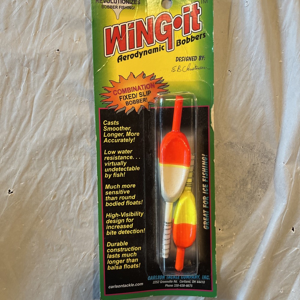 Wing-It Aerodynamic Bobbers Combination Fixed/Slip Bobbers (New)