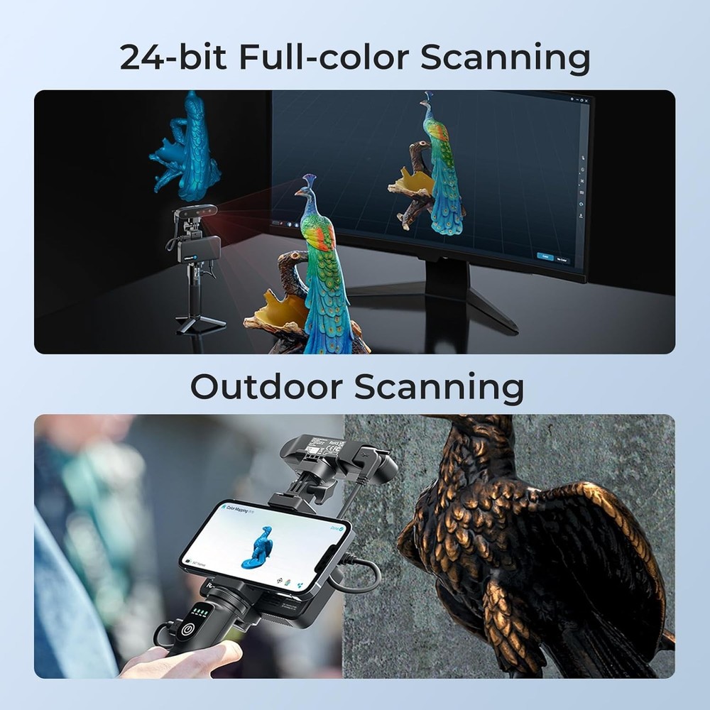 High-Resolution CR-Scan 3D Handheld Scanner - 60FPS, Fast & Accurate Results
