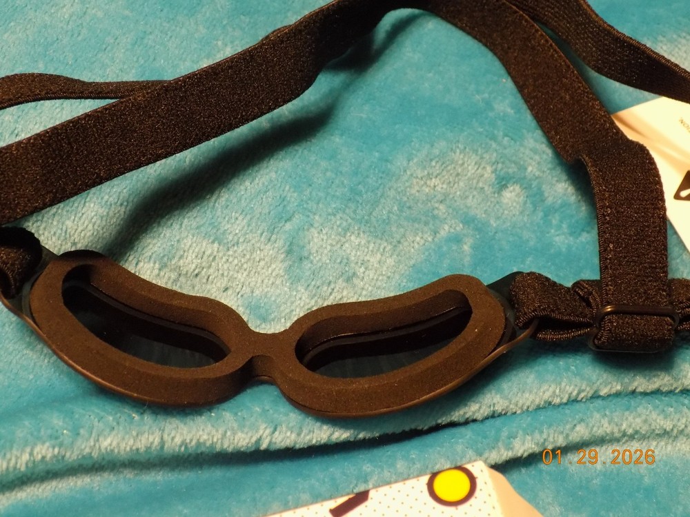 Namson Dog sunglasses goggles Bright blue adjustable strap