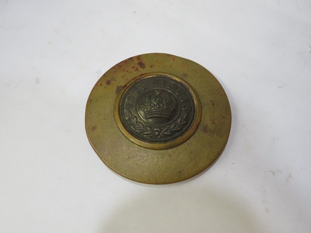 Prussian 2.5" Mirror  German WWI Gott Mit Uns