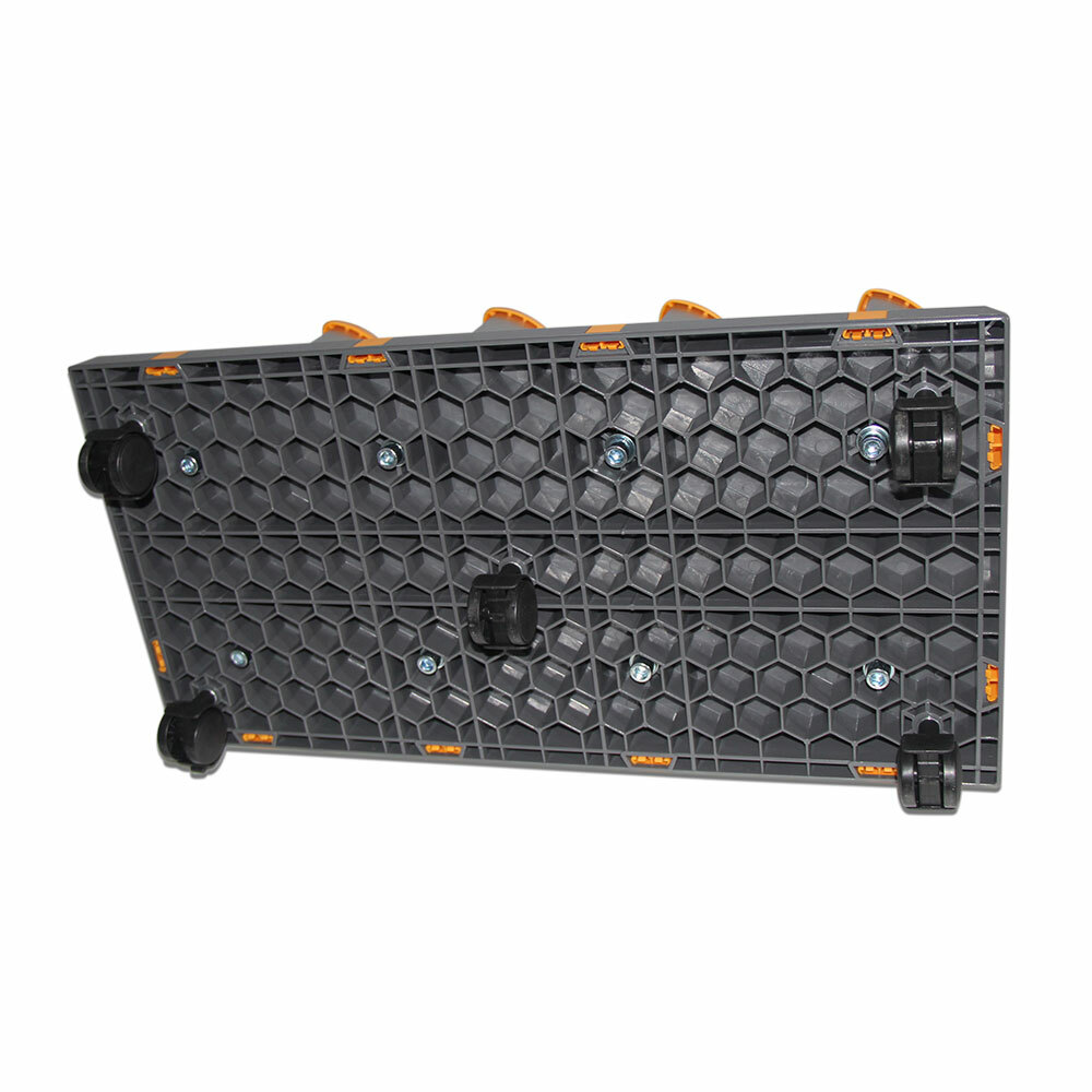 US Detachable Free Assembly Mobile Material Floor Rack for Vinyl with 2 Modules