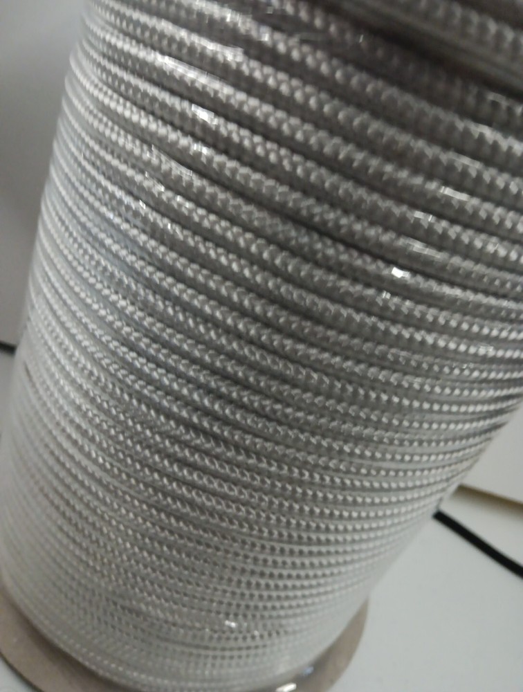 3/16" Smooth Braid MFP rope 910ft . spool. White. Made in the USA