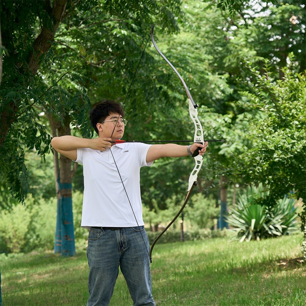 20-40lbs Archery 66" Takedown Recurve Bow RH for Training Practice Competition