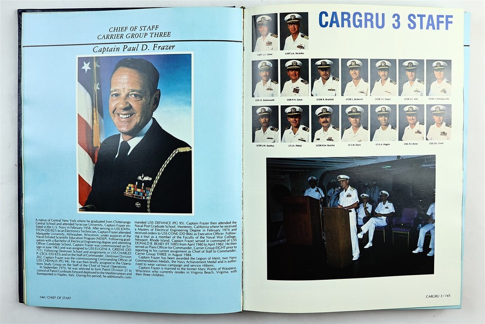 USS Enterprise (CVN-65) 1984 1985 Westpac Deployment Cruise Book