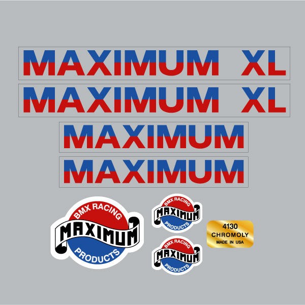 Maximum - XL Decal set - Old school bmx