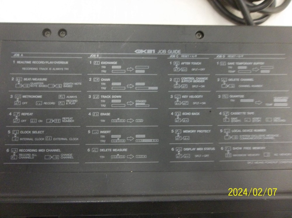 YAMAHA QX21 Digital Sequence Recorder EXCELLENT CONDITION POWERS ON AND TESTED