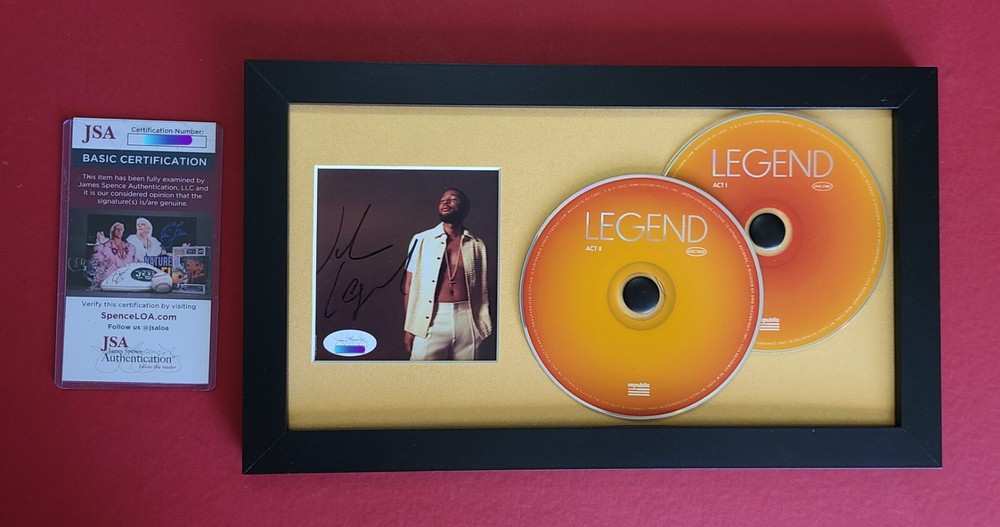 John Legend  " LEGEND " Framed CD Signed / Autograph JSA COA Jon