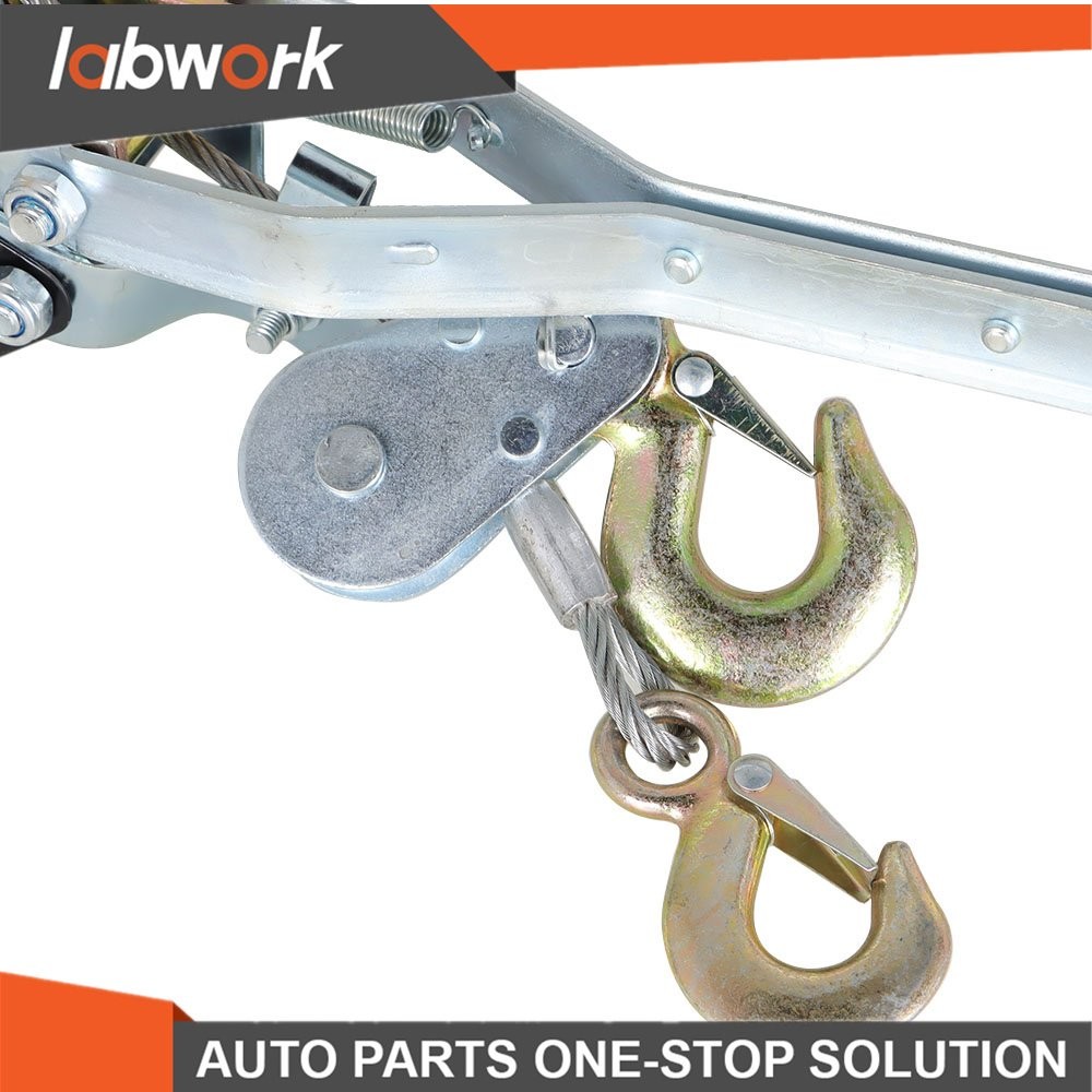 Labwork Cable Puller 4 Ton Dual Gear Power Puller Heavy Duty Hand Power
