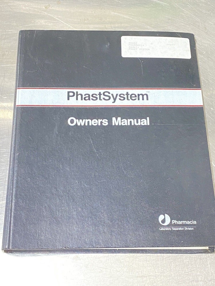 Pharmacia Phast System - Users Guide / Instruction / Manual