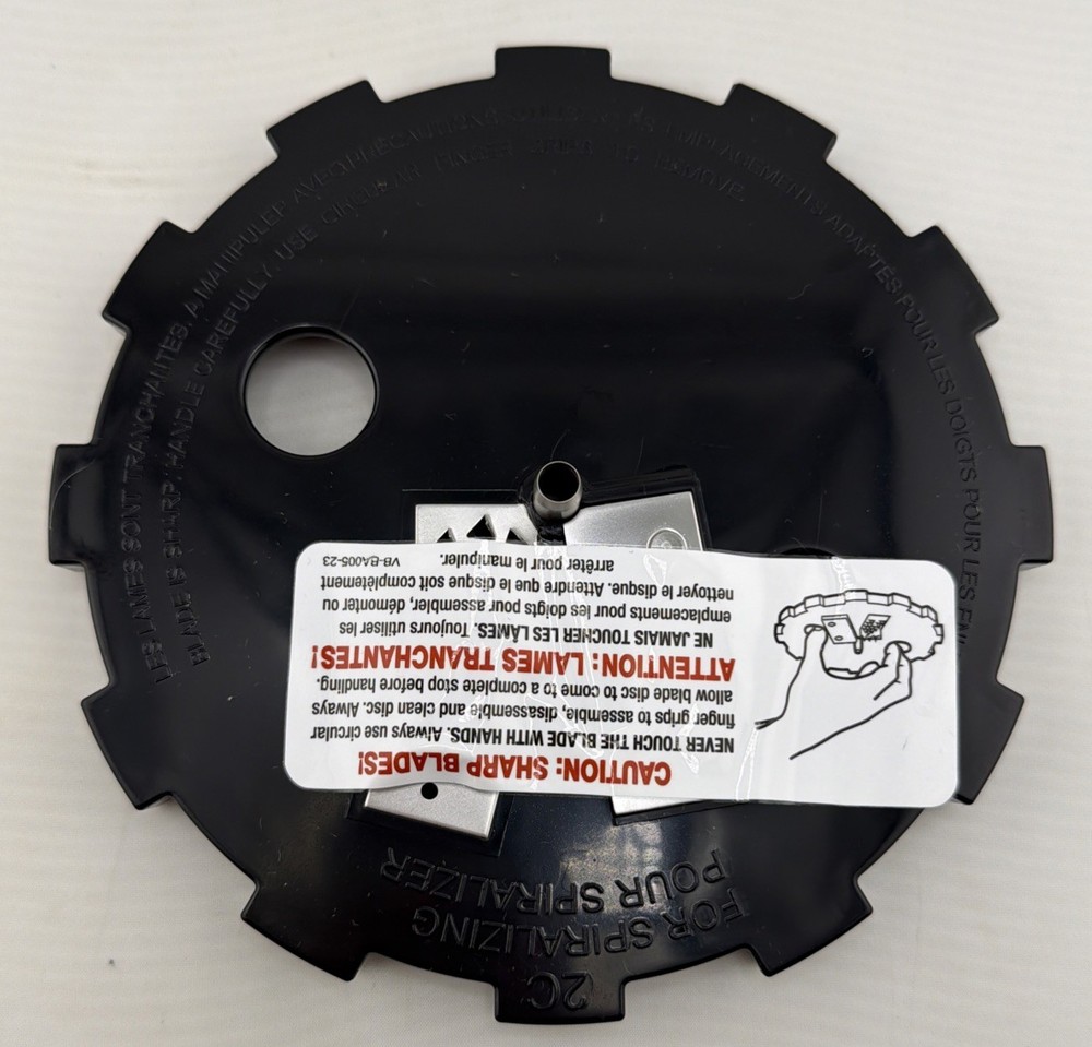 Magic Veggie Bullet VB-101 Replacement 2C Black Spiralizer Blade.