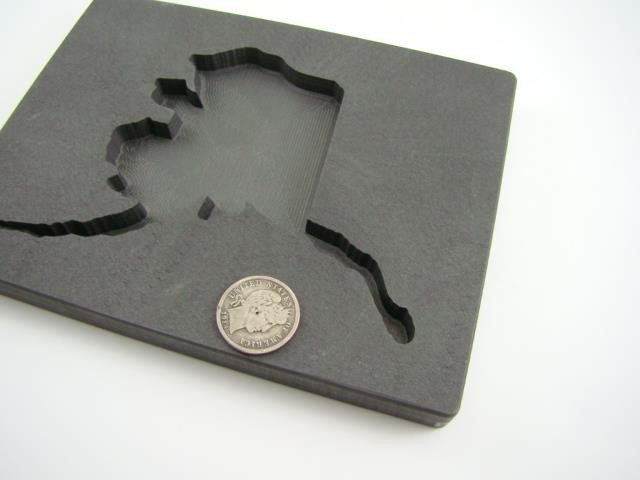 Custom Alaska Gold Bar 10 oz High Density Graphite Mold Silver 5 oz