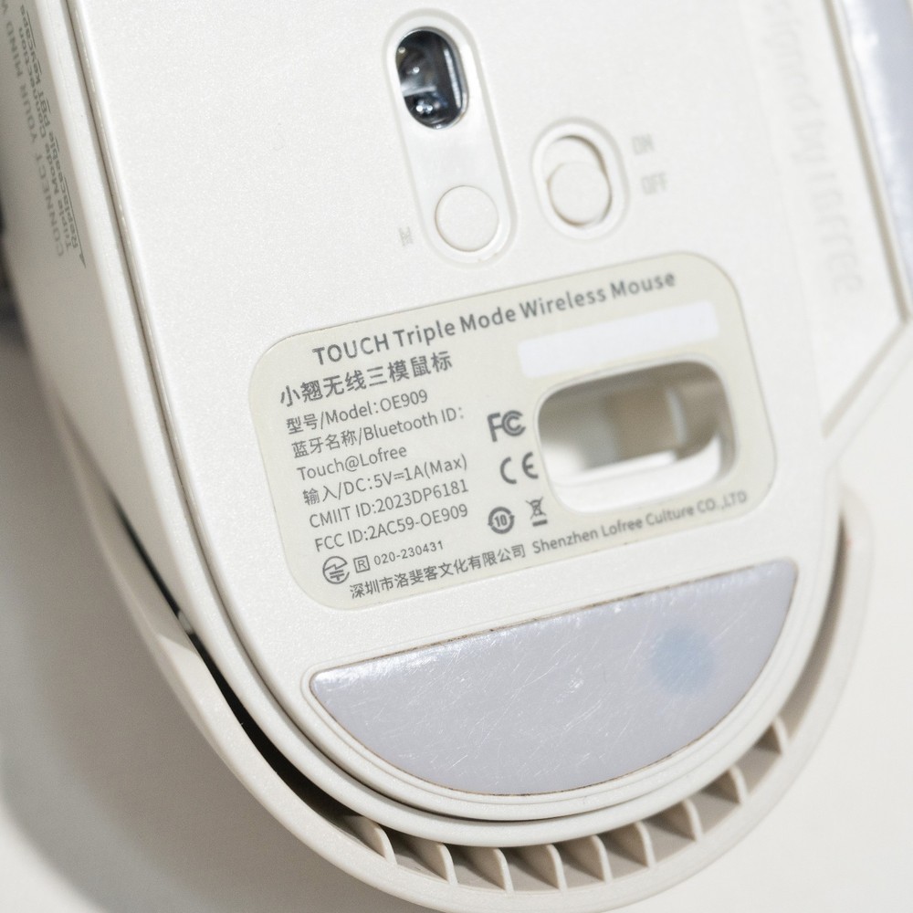 LOFREE Touch PBT Wired Wireless Bluetooth Optical Mouse 4000DPI Windows MAC - A+