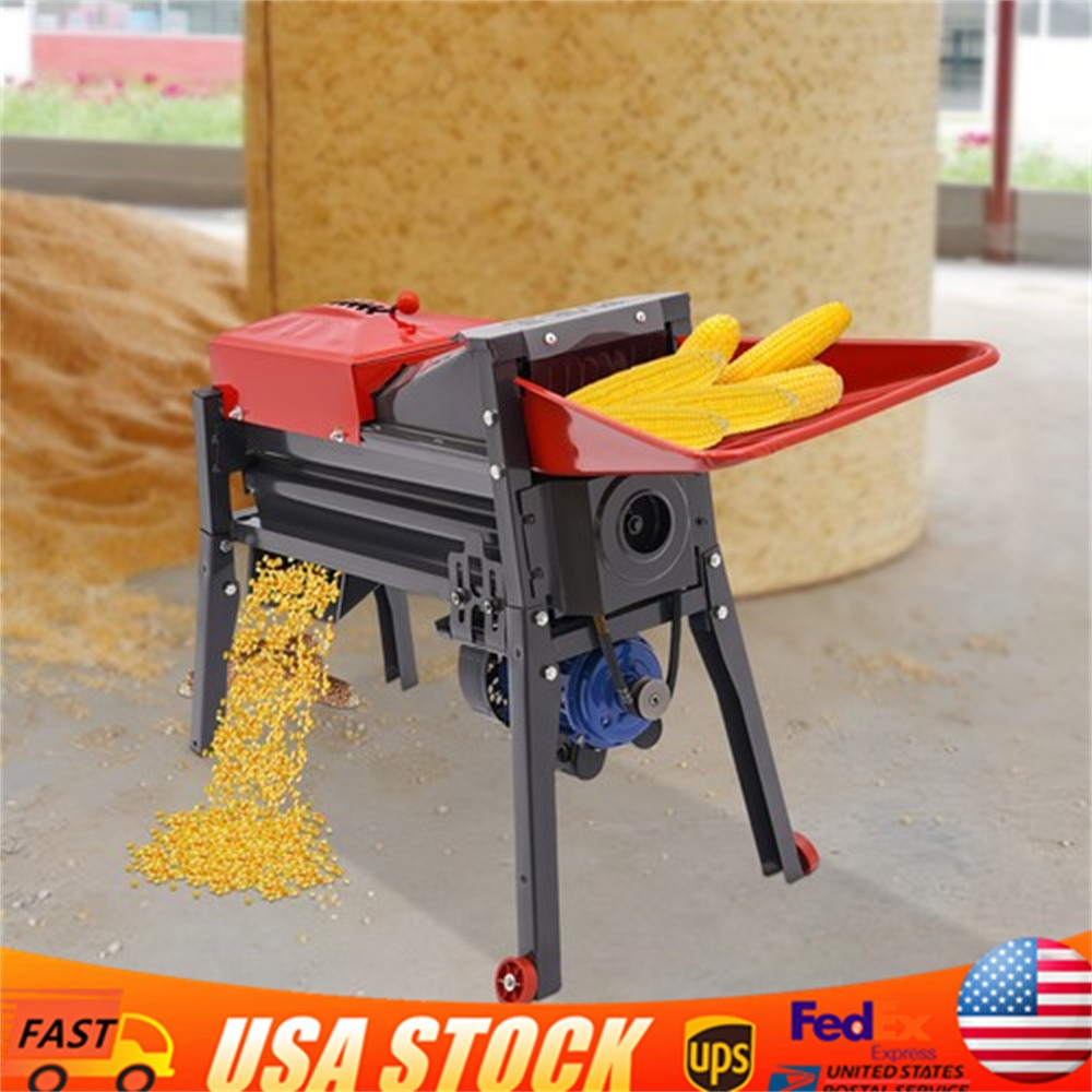 Electric Corn Thresher Sheller Black Threshing Stripping Machine Stripper