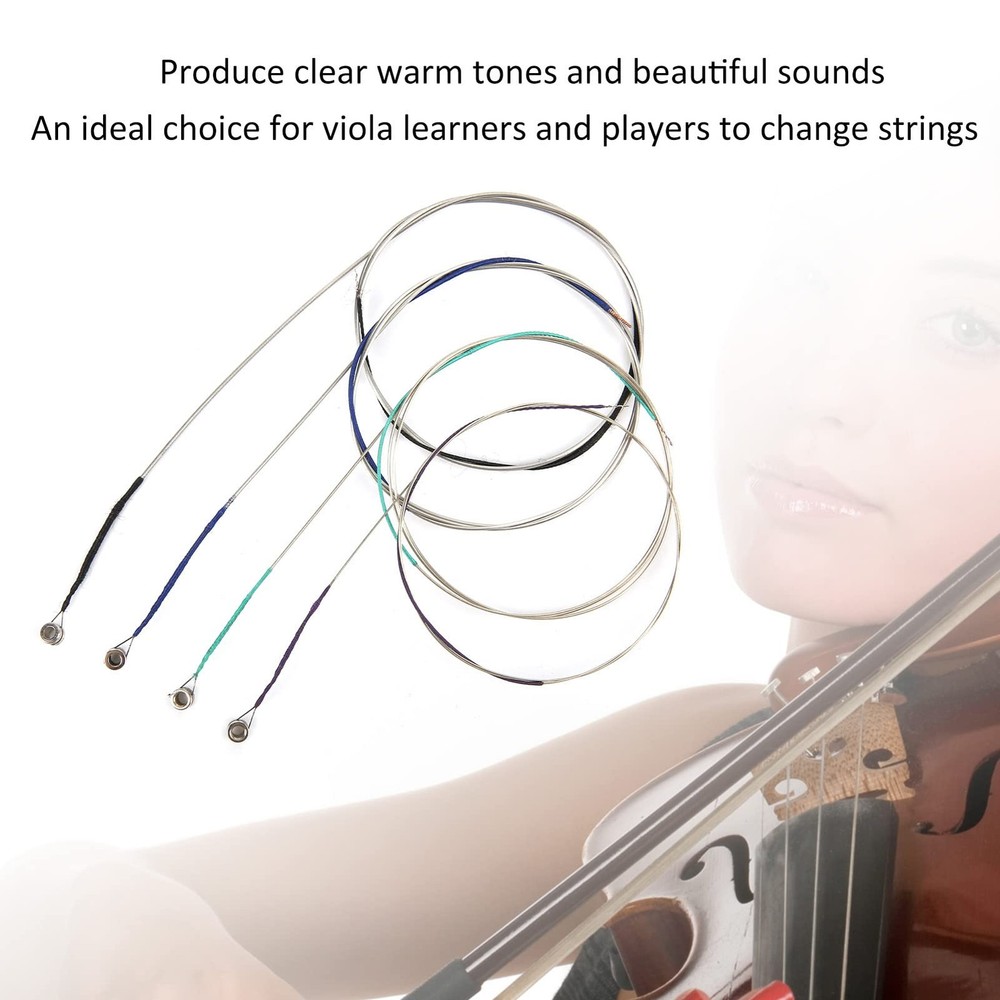 4pcs Viola Strings with Silver Wound Copper? Winding Steel Core