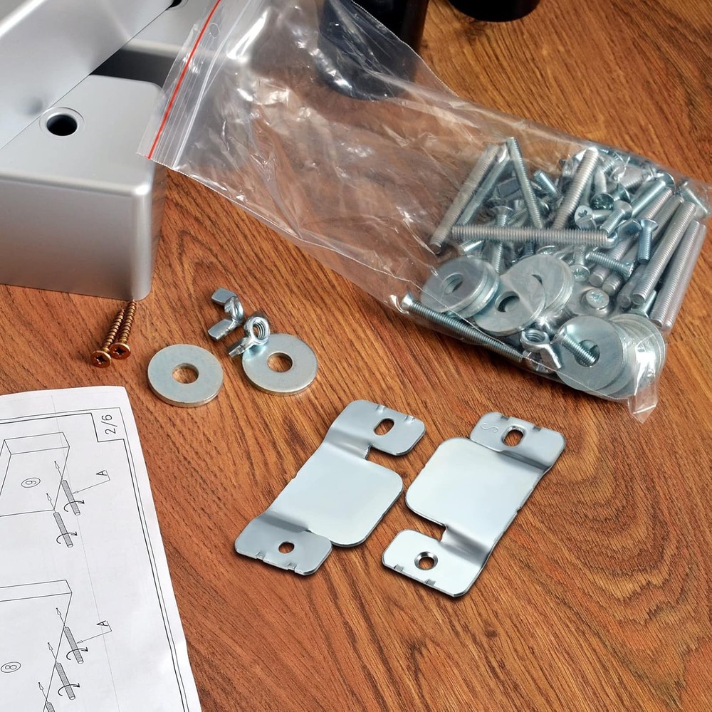 Mudder Universal Sofa Connector Bracket, 4 Pieces Stainless Steel
