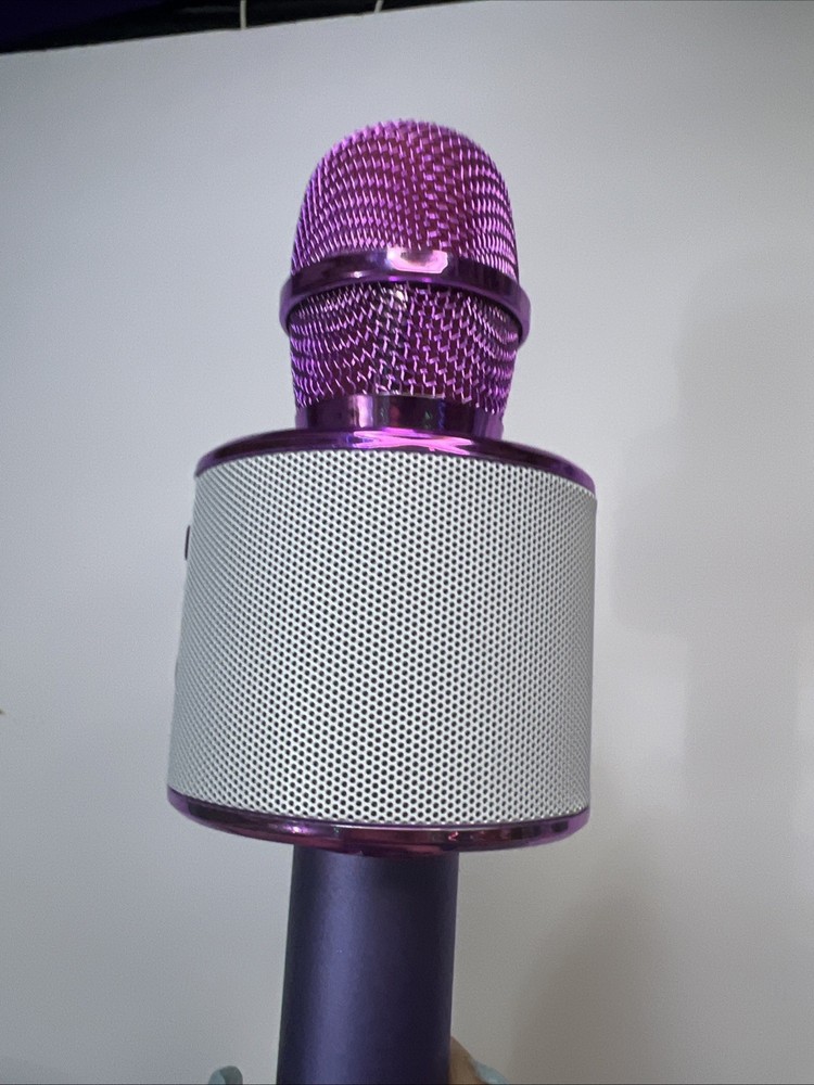 Pink Microphone for Singing – Wireless Bluetooth Karaoke Microphone