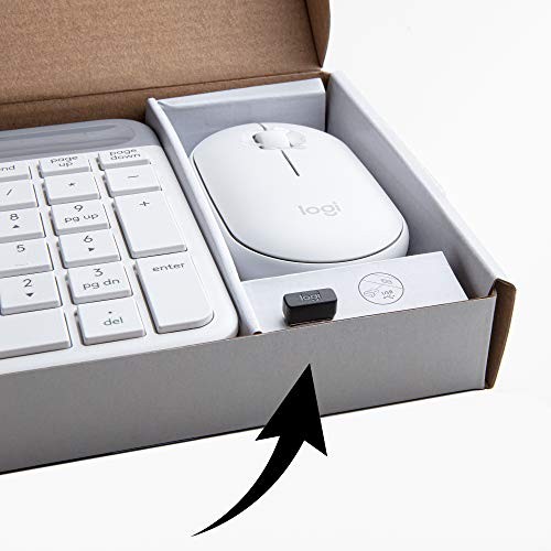 Logitech MK470 Slim Keyboard and Mouse Combo Off White