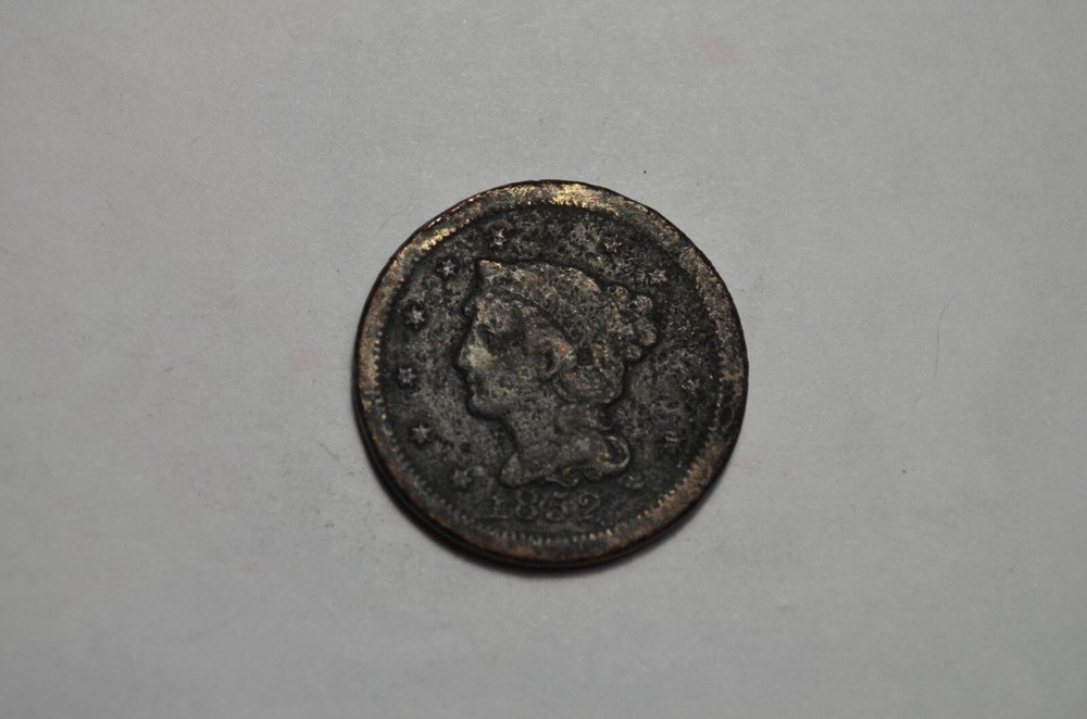 1852 LARGE CENT STRONG DETAILS SOLID OLD COIN #2NM