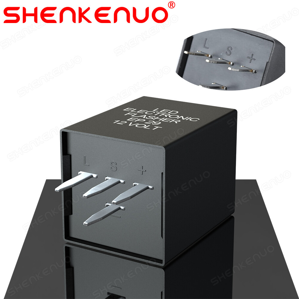 4-Pin EP29 EP29N LED Flasher Relay Fix For Turn Signal Lamps Hyper Flash Issue