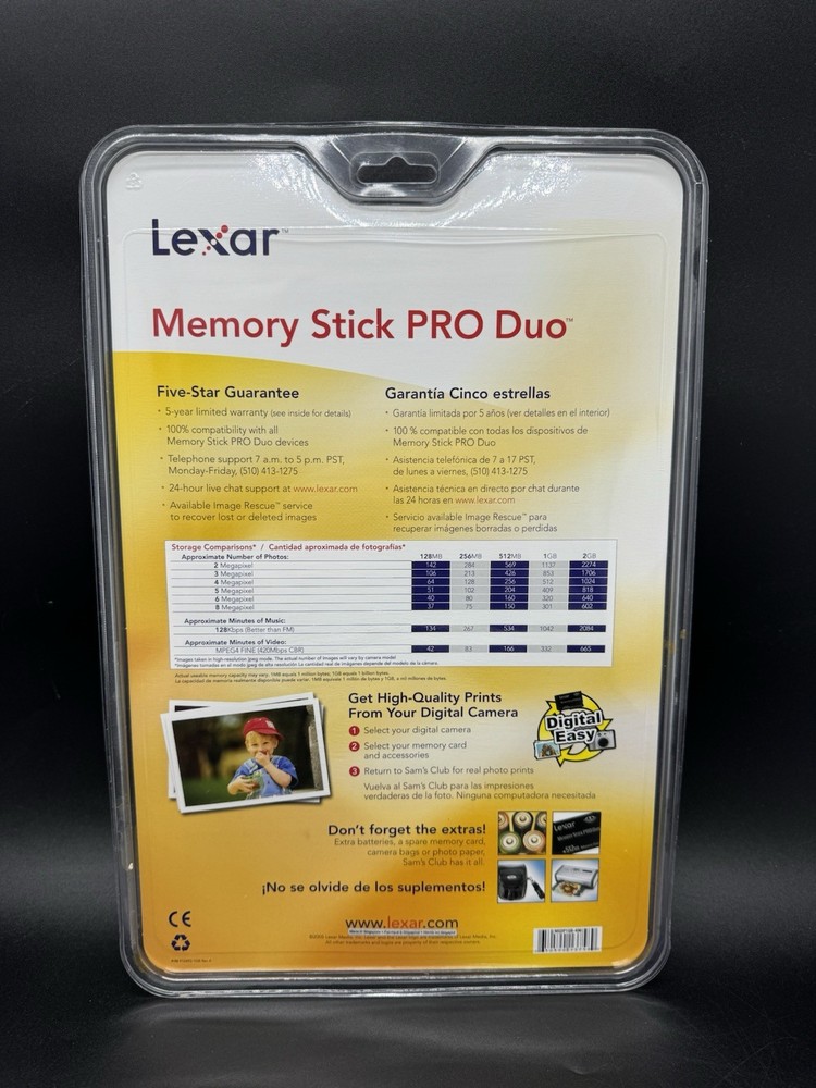 Memory Stick Lexar 1GB Pro Duo MagicGate New