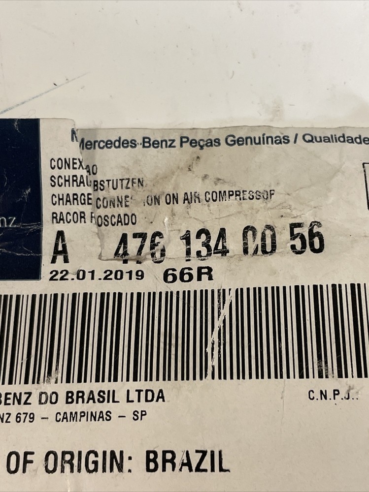 DDE A4761340056 MERCEDES-BENZ FITTING