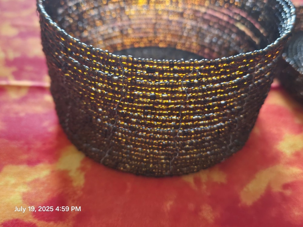 Beaded Handmade Basket