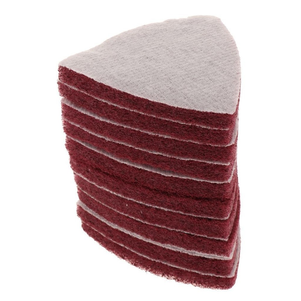 10pcs Triangular Polishing Disc, Non-woven Disc, Sanding Disc, Serrated Disc,