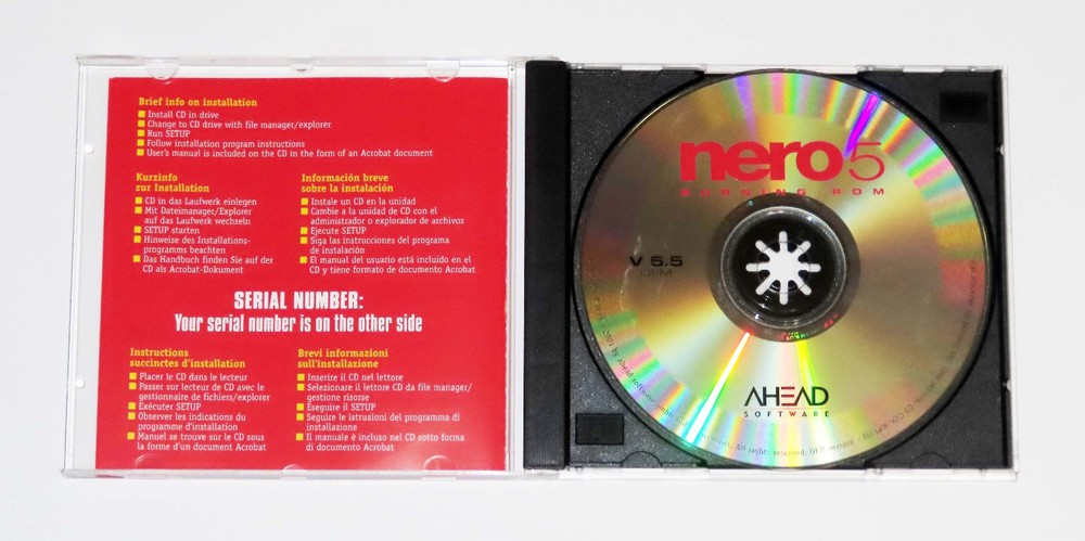 NERO Burning ROM / NERO Expres OEM Suite (Several Versions) By AHEAD Software