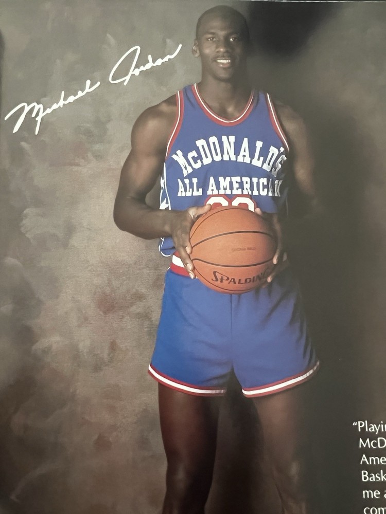 Michael Jordan 1987 NBA Program Two Games Played At Chapel Hill Mint