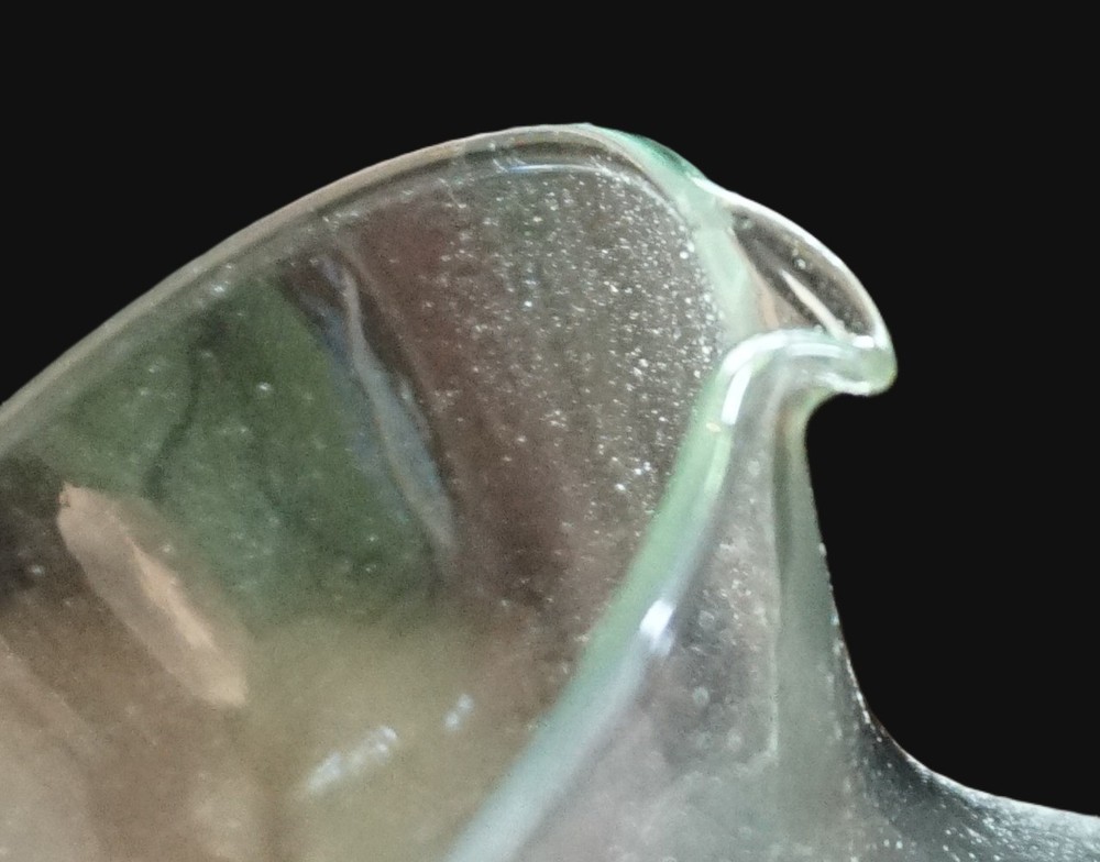 Vintage Clear Glass Creamer with Applied Handle Exceptional