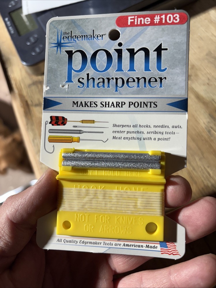 EDGEMAKER POINT Sharpener SHARPENS ANYTHING WITH A POINT Fine GRIT #103 - USA